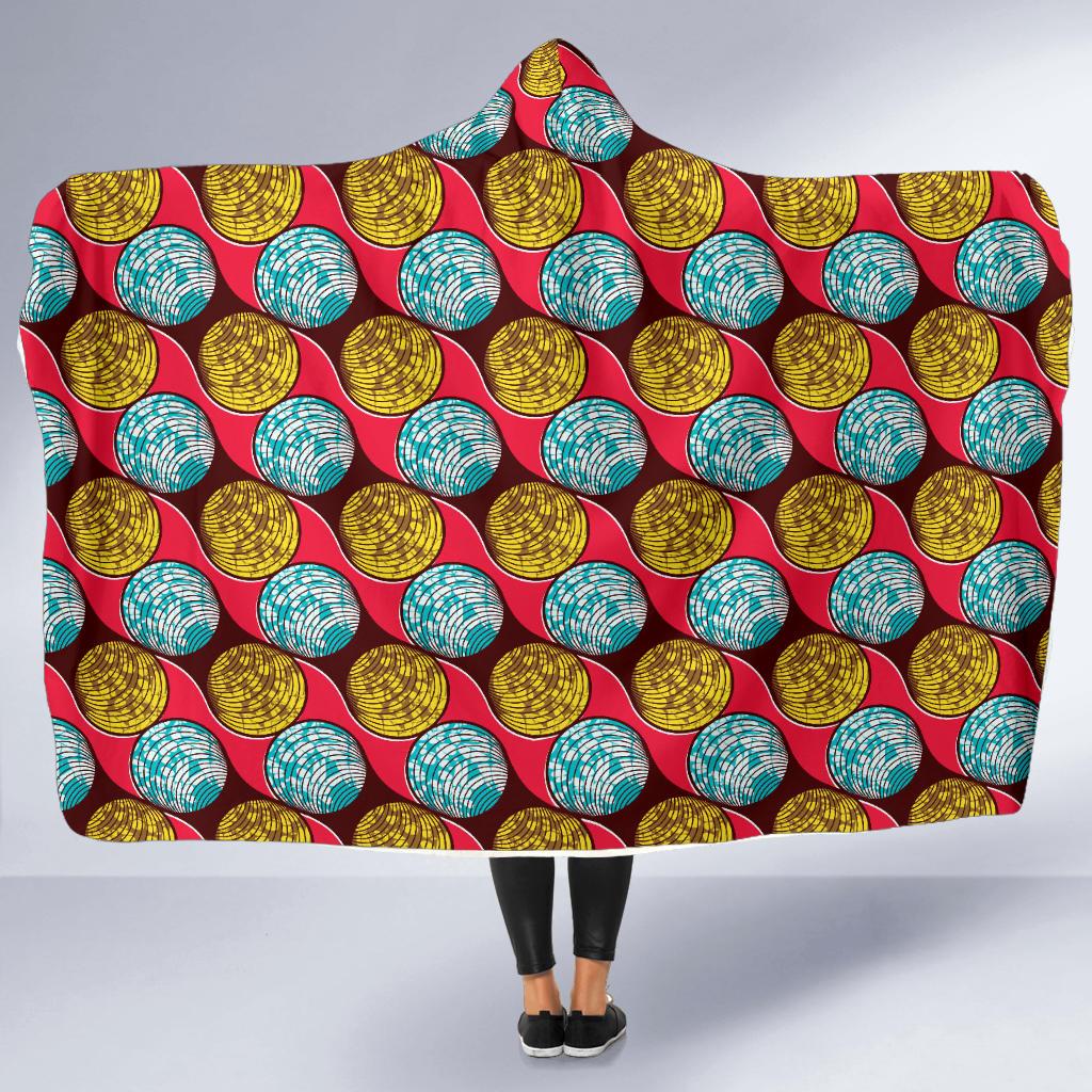 African Fashion Print Pattern Hooded Blanket-JTAMIGO.COM