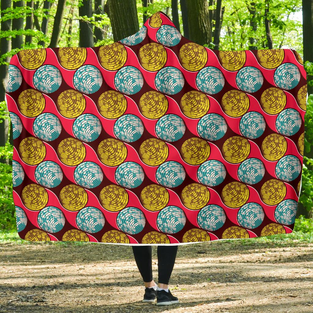African Fashion Print Pattern Hooded Blanket-JTAMIGO.COM