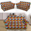 African Fashion Print Pattern Loveseat Slipcover-JTAMIGO.COM