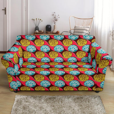 African Fashion Print Pattern Loveseat Slipcover-JTAMIGO.COM