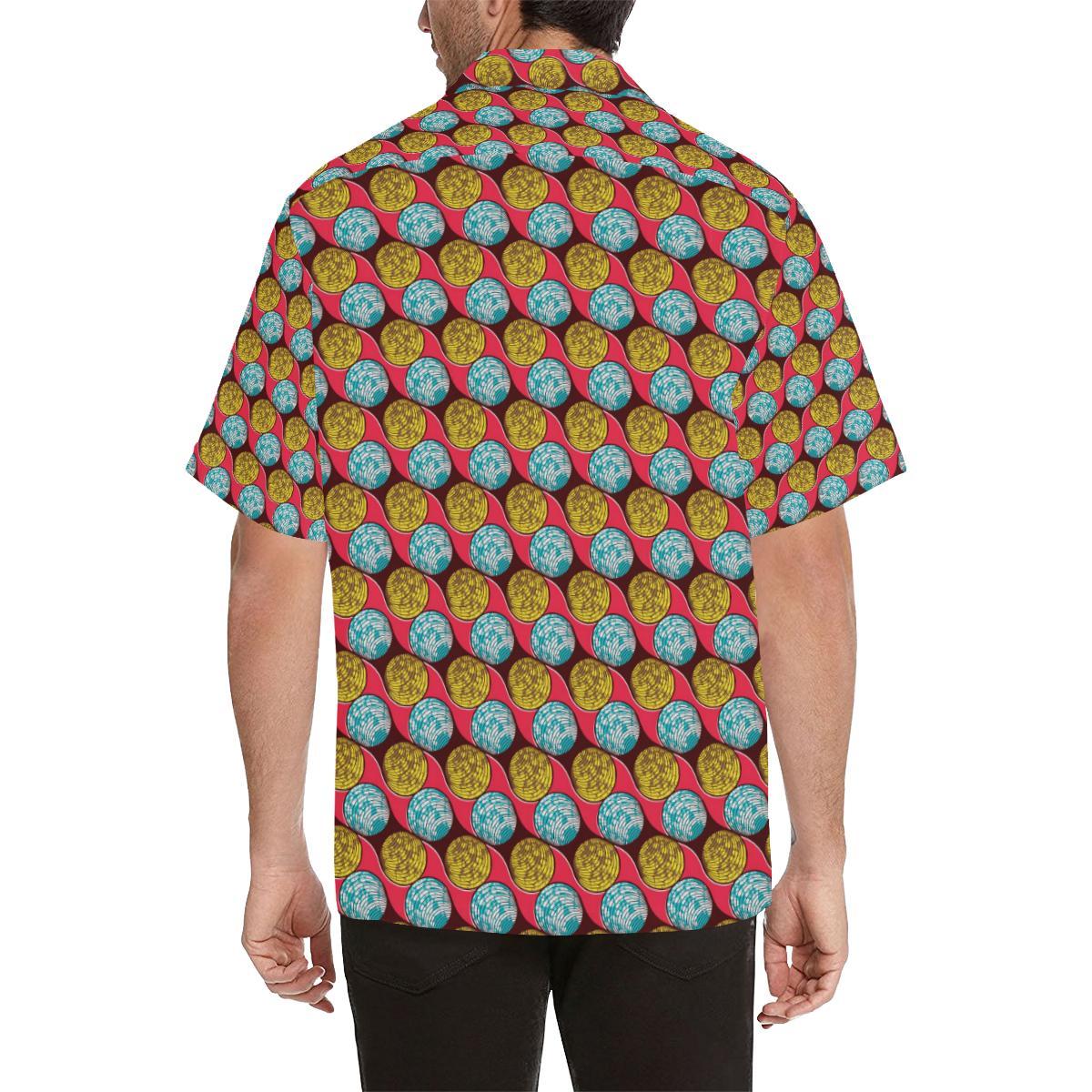 African Fashion Print Pattern Men Aloha Hawaiian Shirt