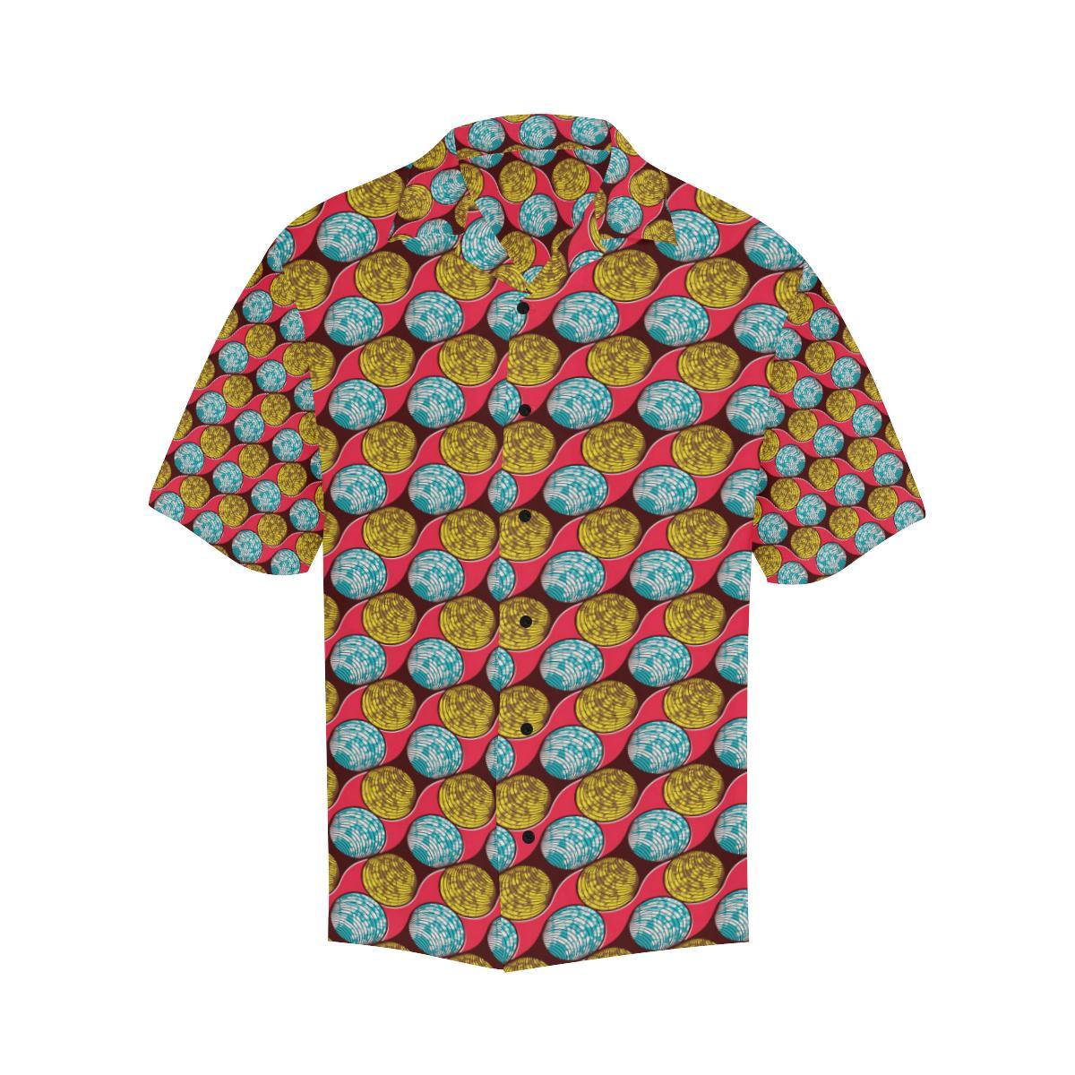 African Fashion Print Pattern Men Aloha Hawaiian Shirt