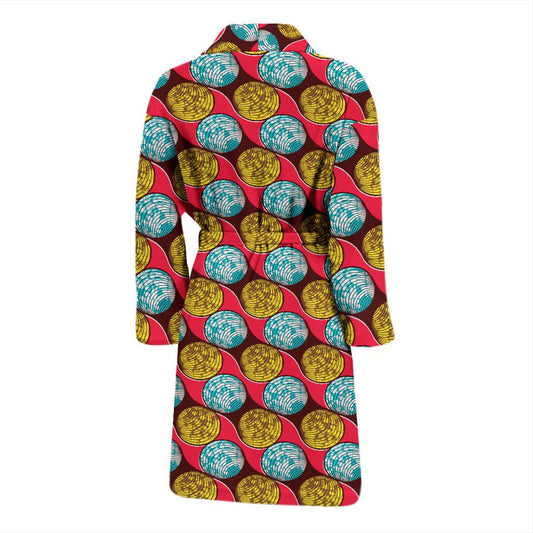 African Fashion Print Pattern Men Bath Robe-JTAMIGO.COM