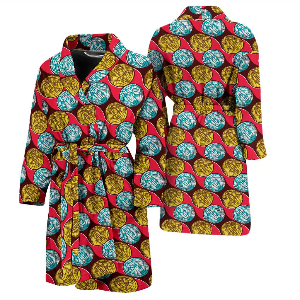 African Fashion Print Pattern Men Bath Robe-JTAMIGO.COM