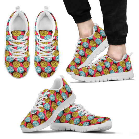 African Fashion Print Pattern Men Sneakers Shoes