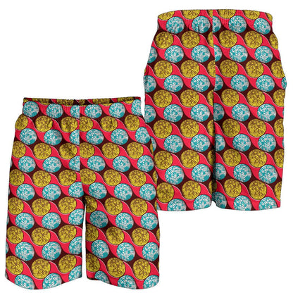 African Fashion Print Pattern Mens Shorts-JTAMIGO.COM