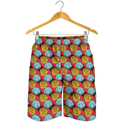 African Fashion Print Pattern Mens Shorts-JTAMIGO.COM