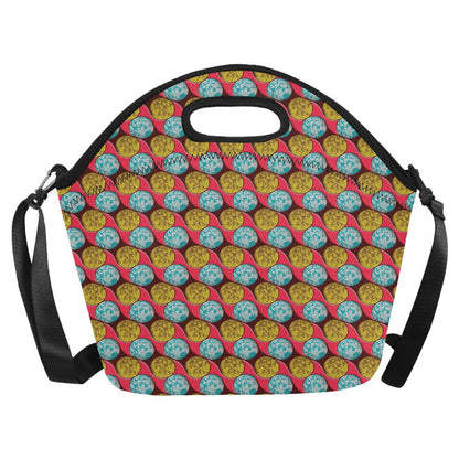 African Fashion Print Pattern Neoprene Lunch Bag (Model 1669)(Large)-JTAMIGO.COM