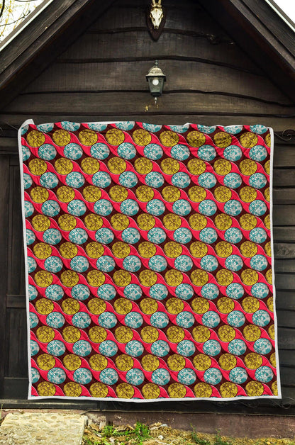 African Fashion Print Pattern Premium Quilt-JTAMIGO.COM