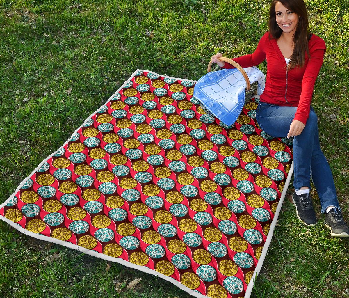 African Fashion Print Pattern Premium Quilt-JTAMIGO.COM