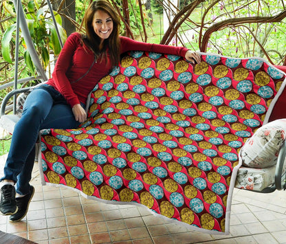 African Fashion Print Pattern Premium Quilt-JTAMIGO.COM