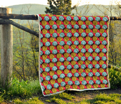 African Fashion Print Pattern Premium Quilt-JTAMIGO.COM