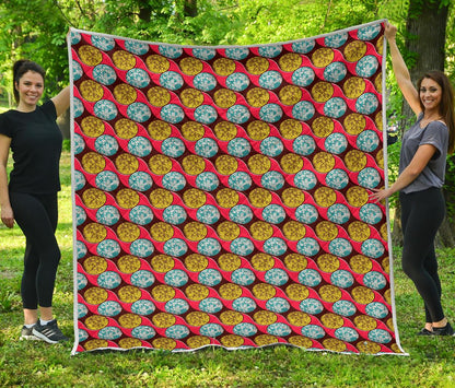 African Fashion Print Pattern Premium Quilt-JTAMIGO.COM