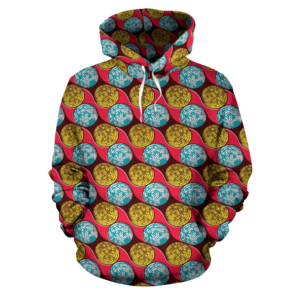 African Fashion Print Pattern Pullover Hoodie