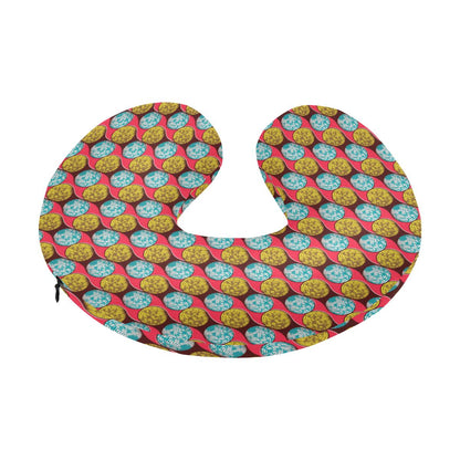 African Fashion Print Pattern U-Shaped Travel Neck Pillow-JTAMIGO.COM