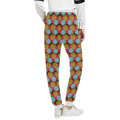 African Fashion Print Pattern Unisex Casual Sweatpants (Model L11)-JTAMIGO.COM