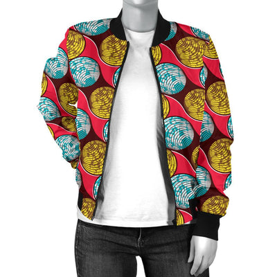 African Fashion Print Pattern Women Casual Bomber Jacket