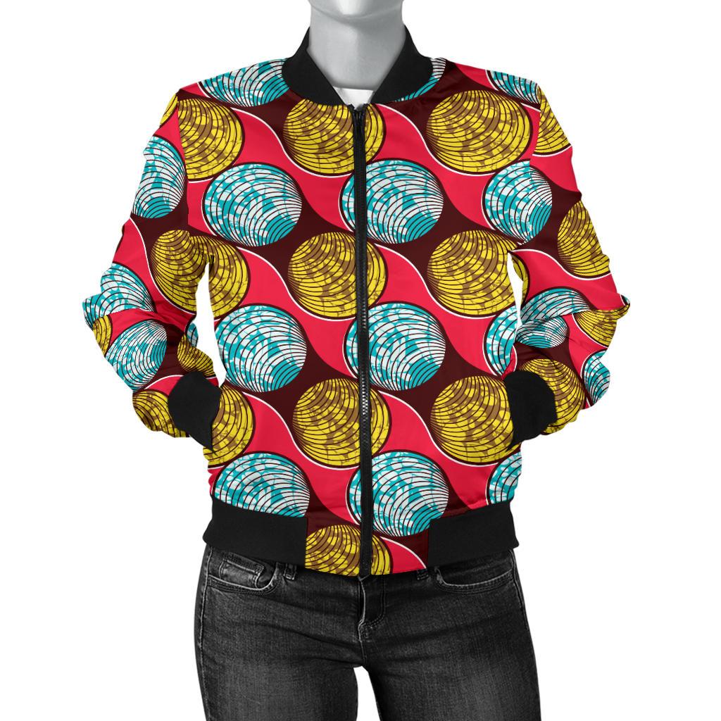 African Fashion Print Pattern Women Casual Bomber Jacket