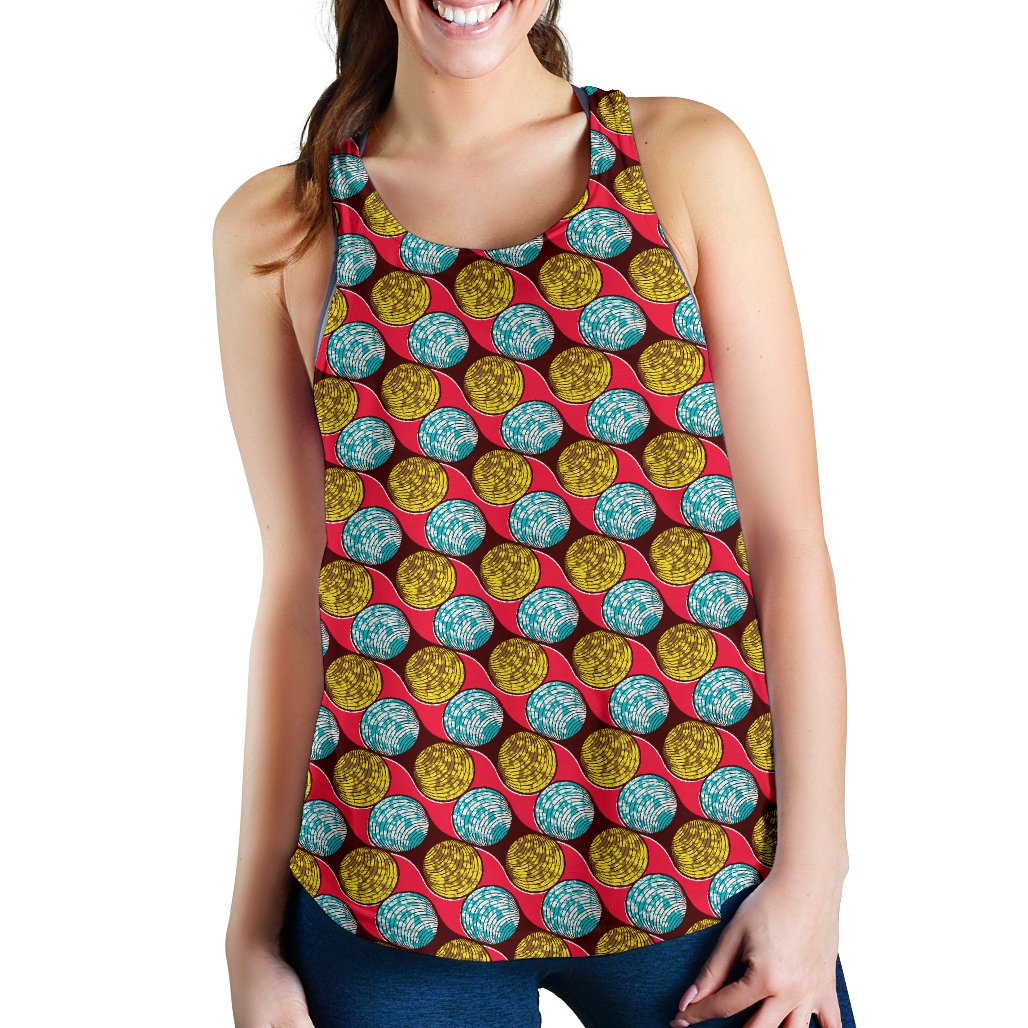 African Fashion Print Pattern Women Racerback Tank Top