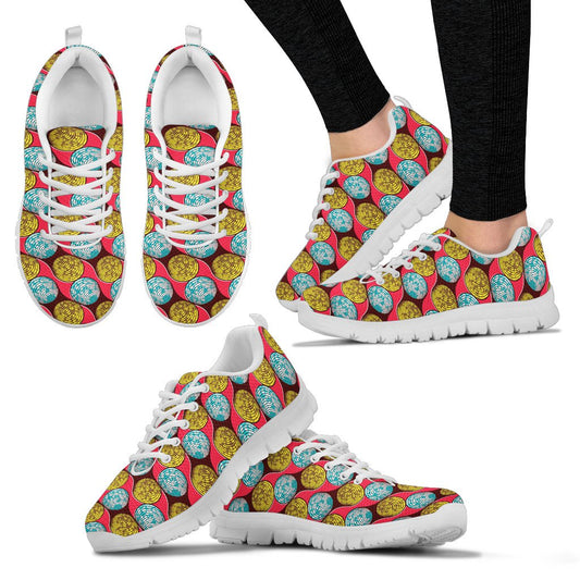 African Fashion Print Pattern Women Sneakers Shoes