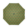 African Geometric Print Pattern Automatic Foldable Umbrella