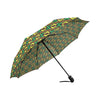 African Geometric Print Pattern Automatic Foldable Umbrella