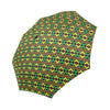 African Geometric Print Pattern Automatic Foldable Umbrella