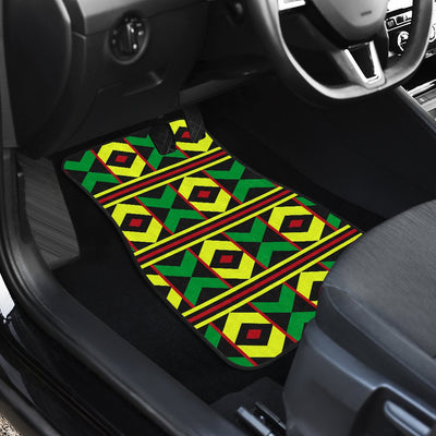 African Geometric Print Pattern Car Floor Mats