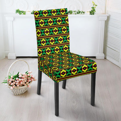 African Geometric Print Pattern Dinning Chair Slipper-JTAMIGO.COM