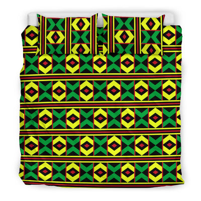 African Geometric Print Pattern Duvet Cover Bedding Set