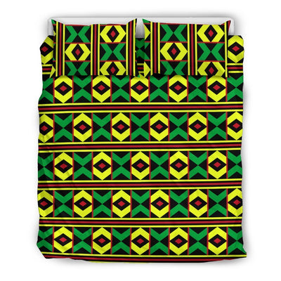 African Geometric Print Pattern Duvet Cover Bedding Set