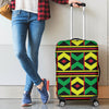 African Geometric Print Pattern Luggage Cover Protector