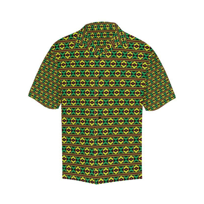 African Geometric Print Pattern Men Aloha Hawaiian Shirt