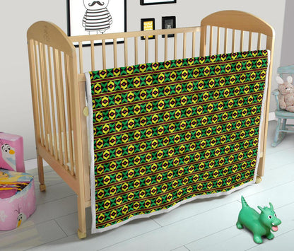 African Geometric Print Pattern Premium Quilt-JTAMIGO.COM