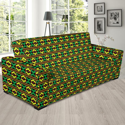 African Geometric Print Pattern Sofa Slipcover-JTAMIGO.COM