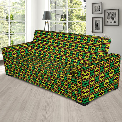 African Geometric Print Pattern Sofa Slipcover-JTAMIGO.COM