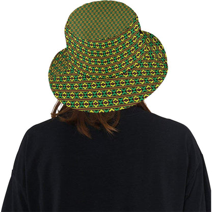 African Geometric Print Pattern Unisex Bucket Hat