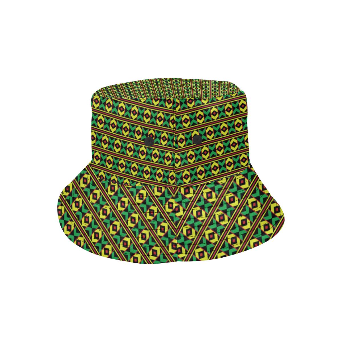 African Geometric Print Pattern Unisex Bucket Hat