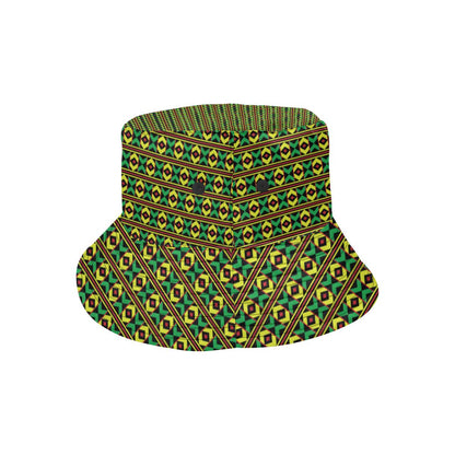 African Geometric Print Pattern Unisex Bucket Hat
