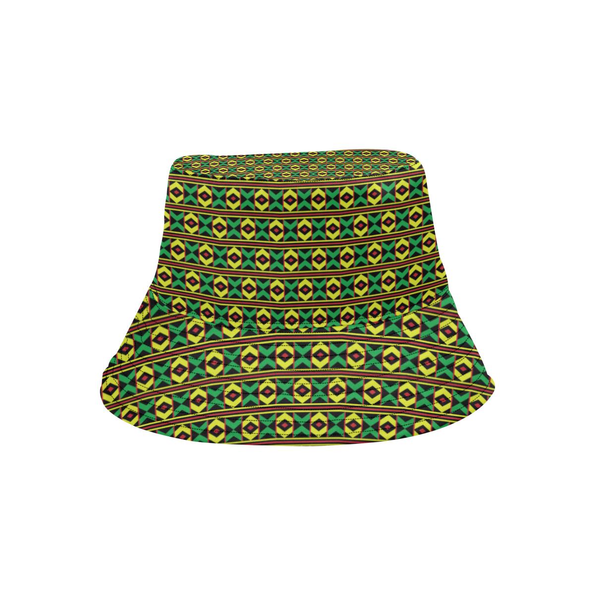 African Geometric Print Pattern Unisex Bucket Hat