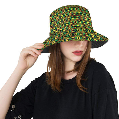 African Geometric Print Pattern Unisex Bucket Hat
