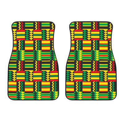 African Zip Zag Print Pattern Car Floor Mats