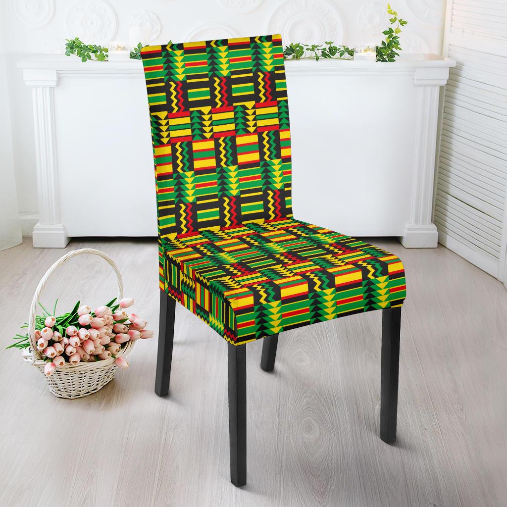 African Zip Zag Print Pattern Dinning Chair Slipper-JTAMIGO.COM