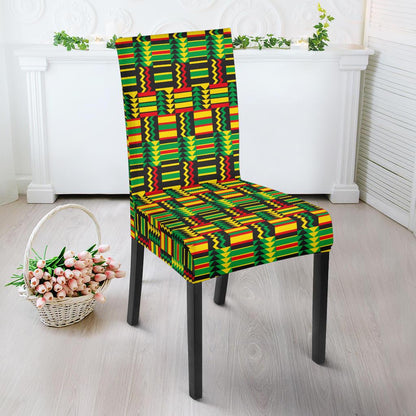 African Zip Zag Print Pattern Dinning Chair Slipper-JTAMIGO.COM