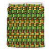 African Zip Zag Print Pattern Duvet Cover Bedding Set