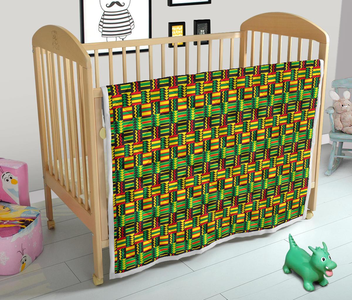 African Zip Zag Print Pattern Premium Quilt-JTAMIGO.COM