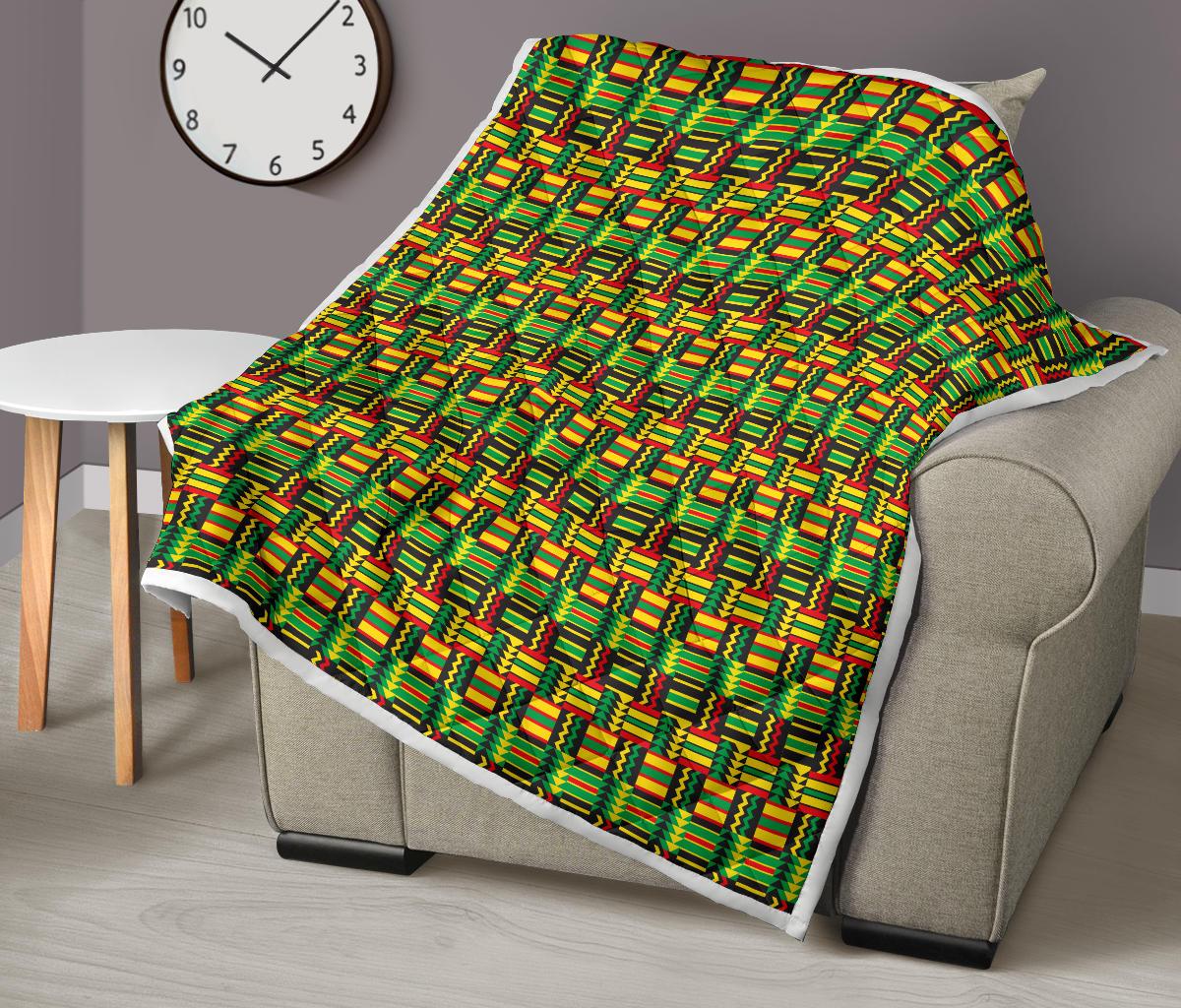 African Zip Zag Print Pattern Premium Quilt-JTAMIGO.COM
