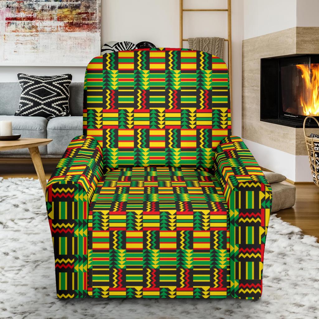 African Zip Zag Print Pattern Single Sofa Slipcover -JTAMIGO.COM