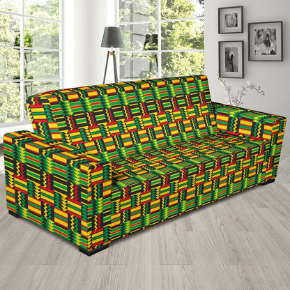 African Zip Zag Print Pattern Sofa Slipcover-JTAMIGO.COM