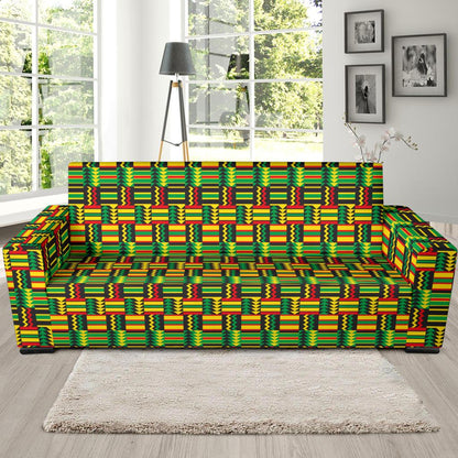 African Zip Zag Print Pattern Sofa Slipcover-JTAMIGO.COM